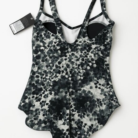 Speedo Printed Sweetheart Neckline Monument One-Piece UPF 50 Swimsuit Size 8 NEW - Picture 5 of 16